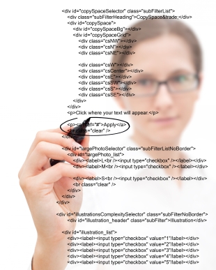 writing code